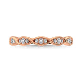Diamond 1/5 Ct.Tw. Stack Band in 14K Rose Gold
